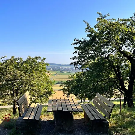 Weinbergblick - Nahe Wuerzburg - 2 Schlafzimmer - Familienfreundlich - Terrasse Unterleinach